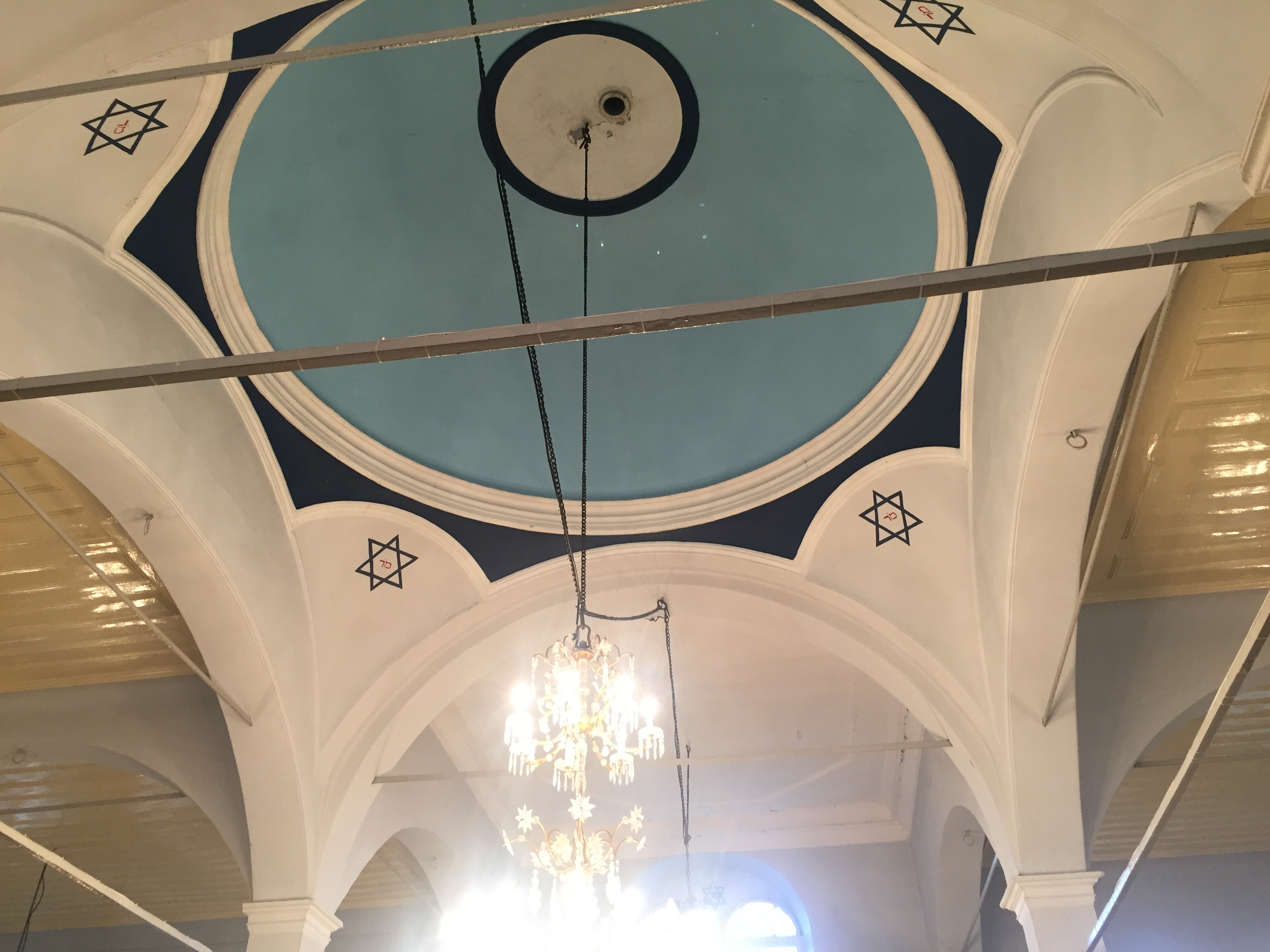 The ceiling of Ioannina Romaniote Synagogue