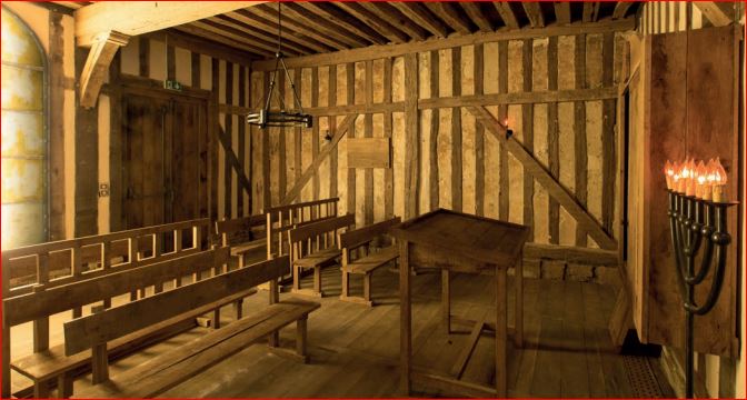 Recreated Rashi's Study and Prayer Rooms