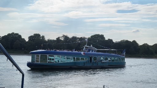 Cruising the Rhine River Near Bonn