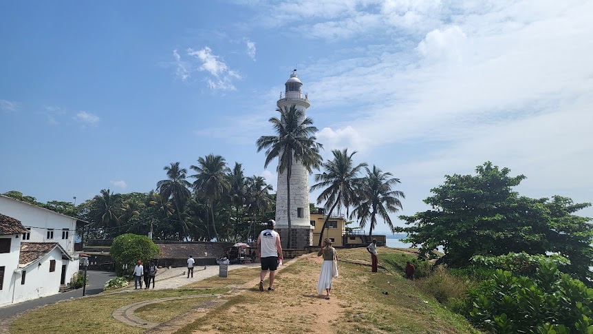 Galle white lighthouse