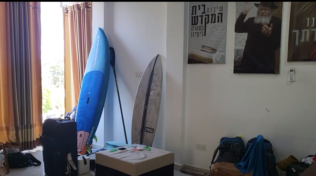Surfboards Inside the Synagogue