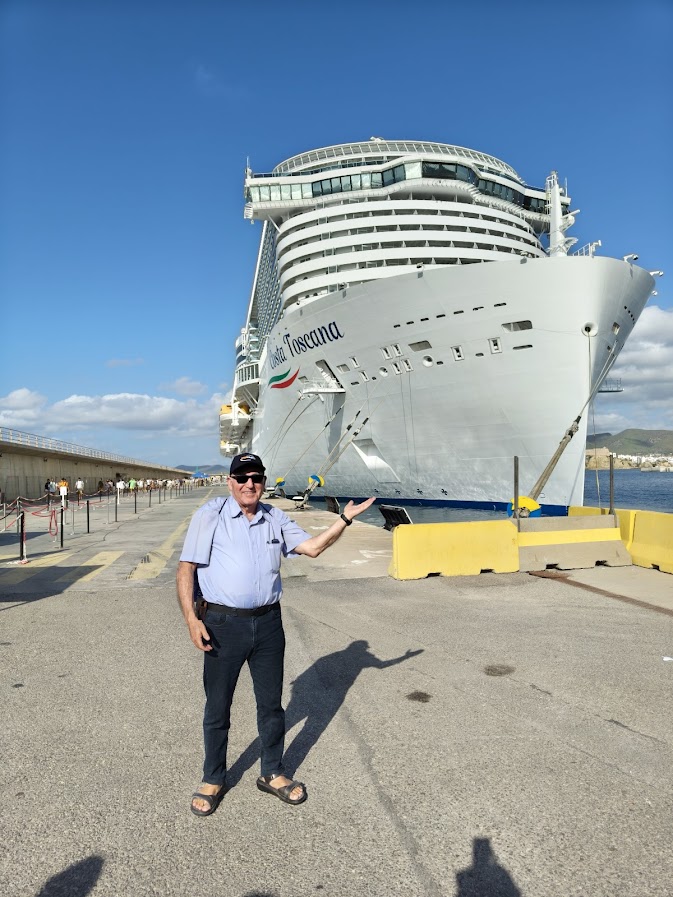 Boarding the Costa Toscana