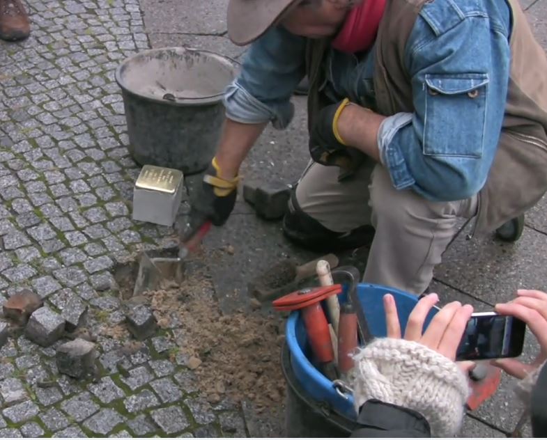 planting the Stumbling Stones