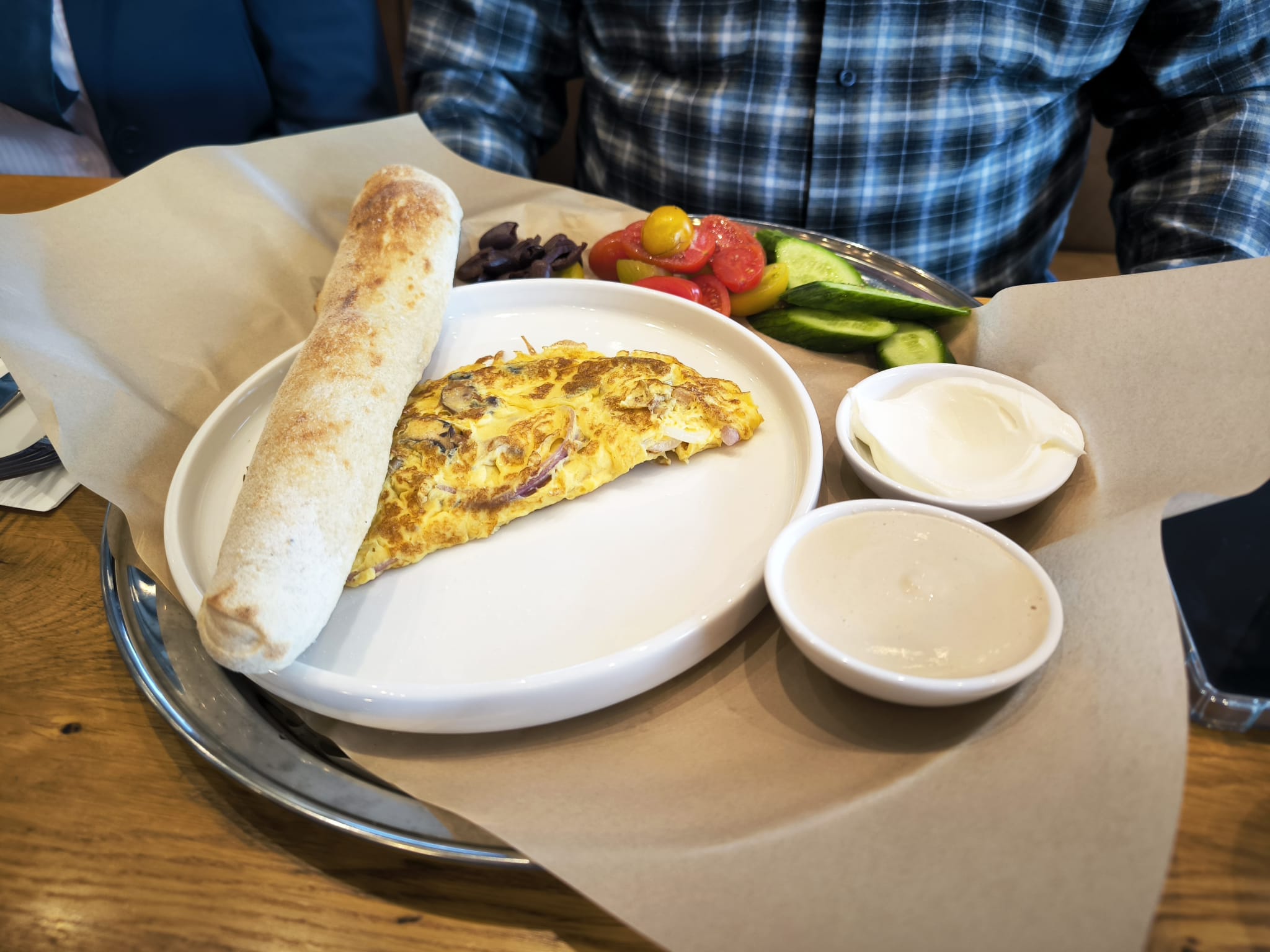 החביתה בבוקר ישראלי במסעדת קנטו יהוד 